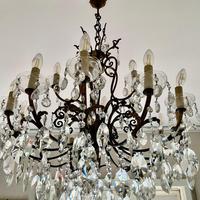 Lampadario classico in cristallo 1966