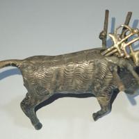 Porta stuzzicadenti vintage messicano in metallo