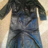 Cappotto in pelle stile matrix
