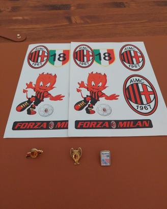 Adesivi e spille AC Milan