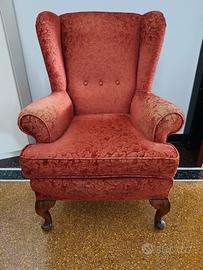 Coppia di poltrone wingback inglesi  anni 50 