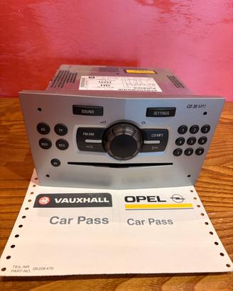 Stereo Autoradio Opel Corsa D Originale Perfetto