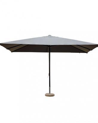 Ombrellone da Giardino 3x4 m in Alluminio Grigio