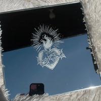 Specchio con Sacro Cuore inciso