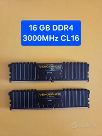 16 GB DDR4 Corsair Venceance