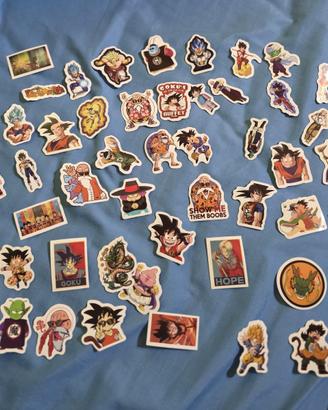 Lotto adesivi Dragon Ball – 50 pezzi – Nuovi