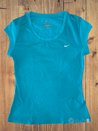 T-shirt sportiva Nike Dri-FIT donna verde Tg. M