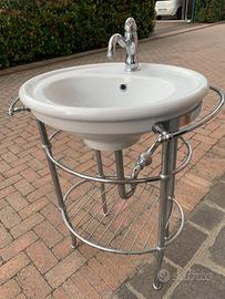 lavello/lavabo con mobile di supporto