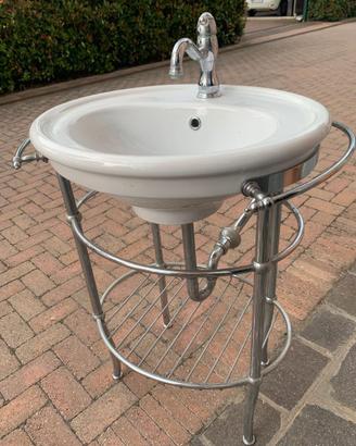 lavello/lavabo con mobile di supporto