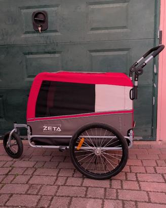 Passeggino per rimorchio bici per animali