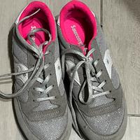 Scarpe Saucony argento e fucsia