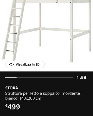letto a castello da una piazza e mezza IKEA 