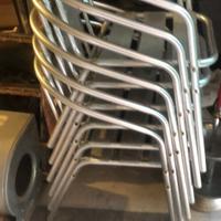 6 sedie in aluminio in ecelenti condizioni