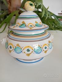 Vaso biscottiera ceramica Grottaglie