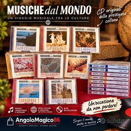 Lotto di 8 cd Musicali Musiche dal Mondo