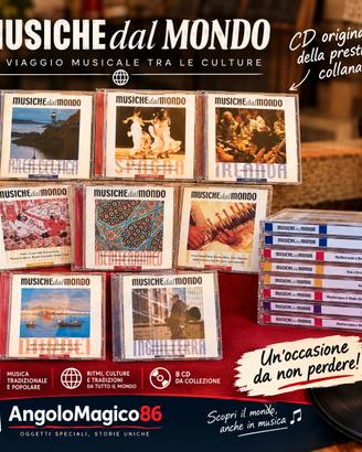 Lotto di 8 cd Musicali Musiche dal Mondo