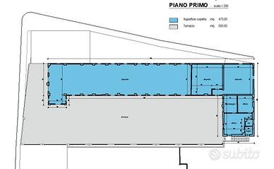 Deposito con ufficio/alloggio