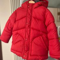 Piumino Zara Rosso 4/5 Anni