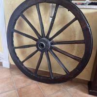 ruote di carretto siciliane in legno