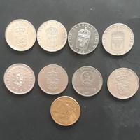 9 monete rare antiche danimarca uruguay