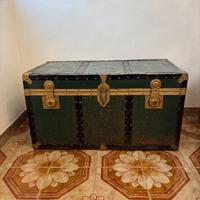 baule antico per corredo vintage 