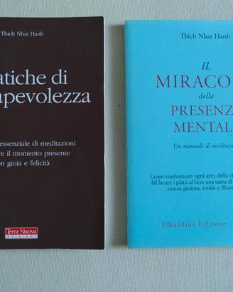 Due libri Meditazione Thich Nhat Hanh
