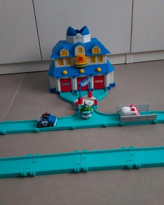 Garage Robocar Poli personaggi inclusi