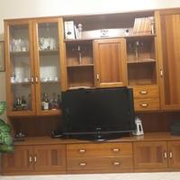Parete attrezzata legno di ciliegio