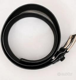 Cintura Canali pelle nera Made in Italy