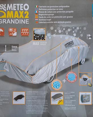 Telo copriauto con protezione antigrandine sp.5mm