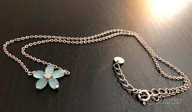 Collana Stroili argento 925 con fiore