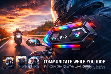 Casco Moto Auricolare