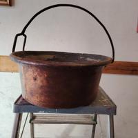 pentola in rame x porta vasi