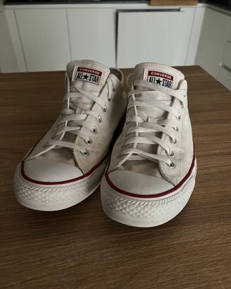 Converse Chuck Taylor All Star Bianche taglia 46.5