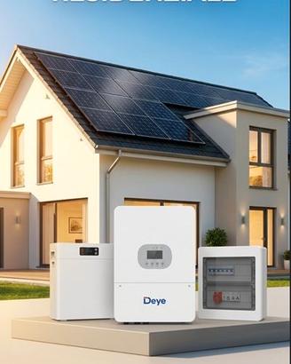 Kit inverter 6 KW + 10.24 kW di accumulo deye