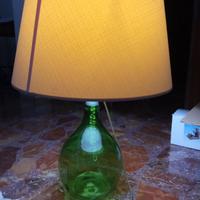 lampada autoproduzione con damigiana di vetro 