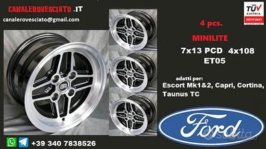 Cerchi rs 7x13 4x108 et05 ford escort capri taunus