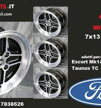 Cerchi rs 7x13 4x108 et05 ford escort capri taunus
