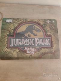 Insegna Metallica Jurassic Park 