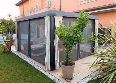 GAZEBO IN FERRO tetto fisso