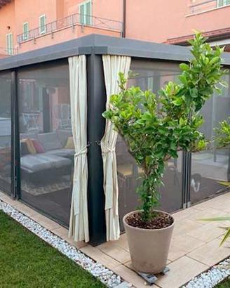 GAZEBO IN FERRO tetto fisso