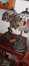 Coppia di lampade Abat-jour Tiffany / Liberty