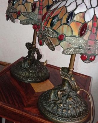 Coppia di lampade Abat-jour Tiffany / Liberty