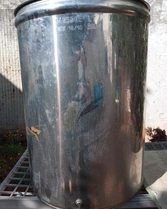 serbatoio acciao inox 200 litri