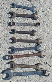 Set di 9 chiavi a forchetta varie misure