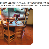 SCRIVANIA IN LEGNO NATURALE - NOCE