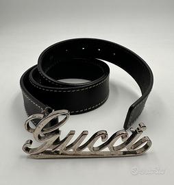 Cintura gucci hotsell nera e argento