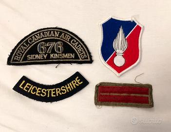 LOTTO PATCH MILITARI CANADA USA ITALIA TOPPE