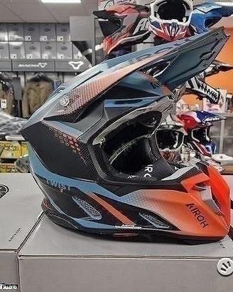 AIROH Casco Cross Twist 3 - Shard - Orange Matt