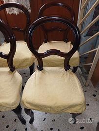 Set Antico Luigi Filippo 4 sedie